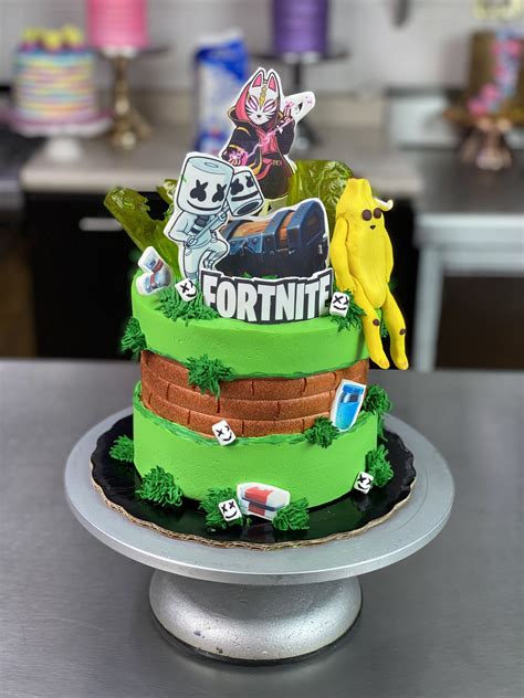 León cuchara Tractor pasteles cumpleaños fortnite Girar Tranvía Romance