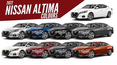 2022 Nissan Altima - All Color Options - Images | AUTOBICS - YouTube