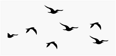 birds flying silhouette png - Clip Art Library