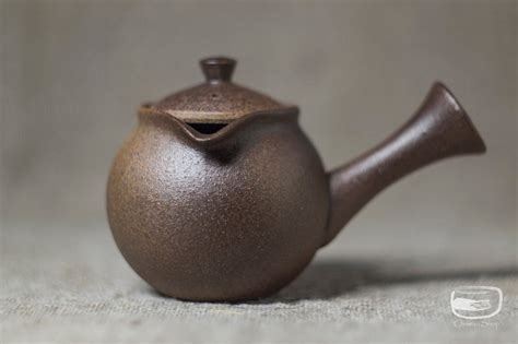 Teapot Japanese kyusu side handled teapot Tokoname ware