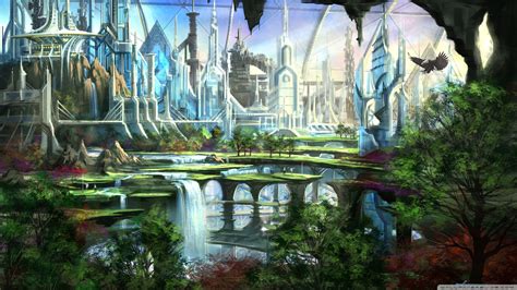 Fantasy wallpaper | 2560x1440 | #37925 | Fantasy landscape, Futuristic ...