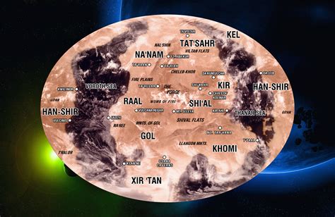 Map of the planet Vulcan. [ «The United Federation of Planets» ] - Star ...