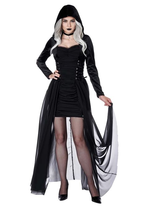 Gothic Hooded Dress Women's Costume