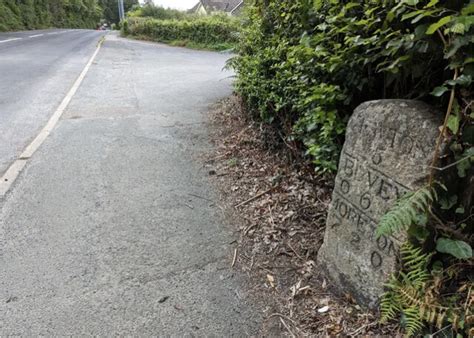 Old Milestone by Newton Road, Bovey... © Max Piper cc-by-sa/2.0 ...