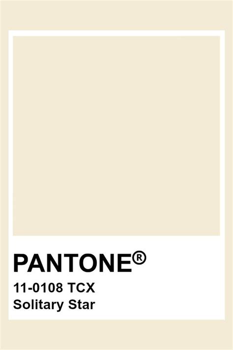 PANTONE 11-0108 TCX Solitary Star #pantone #color | Цветовые тона ...