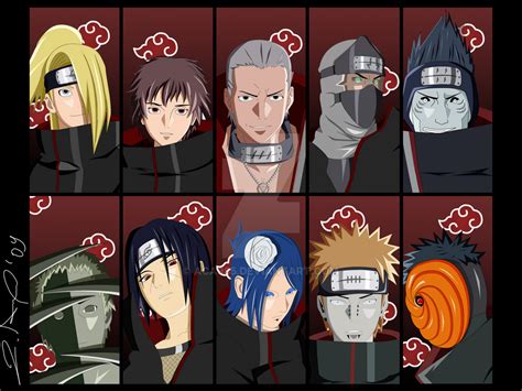 The Akatsuki 10 - color by aca985 on DeviantArt