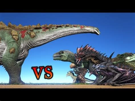 Titanosaur vs ALL OTHER CREATURES in ARK (UPDATED VERSION) || ARK ...