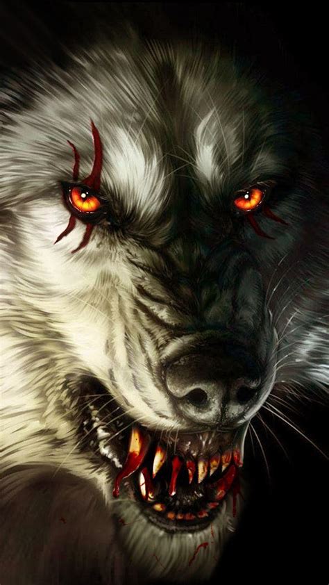 Creepy Wolf Wallpapers - Top Free Creepy Wolf Backgrounds - WallpaperAccess