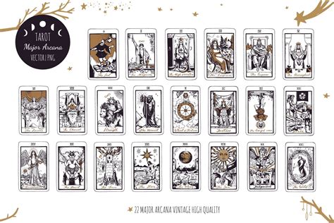 Tarot cards Major Arcana collection (1078946) | Vintage tarot cards ...