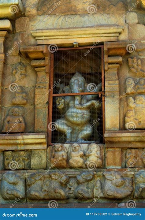 Ancient Ornamental Dravidian Styled Wall with Sculptures in the ...