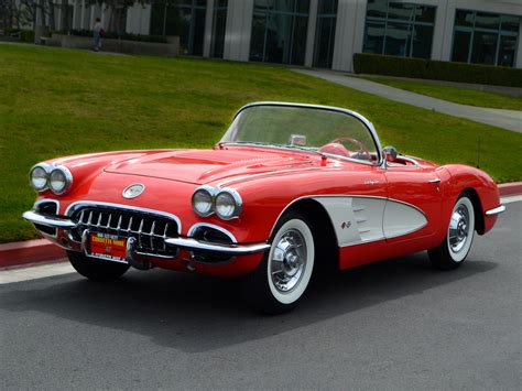 Featured Corvette: 1958 Signet Red Corvette Convertible – Classic Car ...