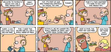 "First One’s Free" | Fast Food | FoxTrot Comics by Bill Amend