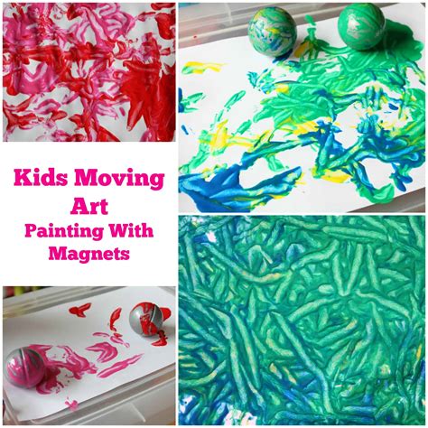 Painting with Magnets: Moving Art Activity - Emma Owl