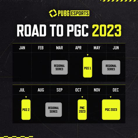 PUBG Esports Tournament Calendar Update