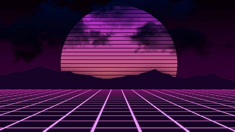 Res: 3840x2160, Retrowave Abstract Neon Landscape Wallpaper | Wallpaper ...