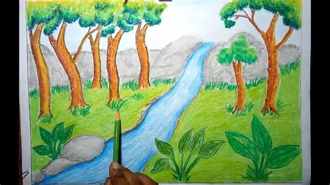 How To Draw A Jungle Scenery