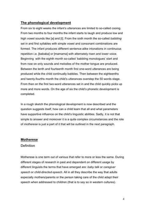 What is 'Motherese' and how important is it for language acquisition ...