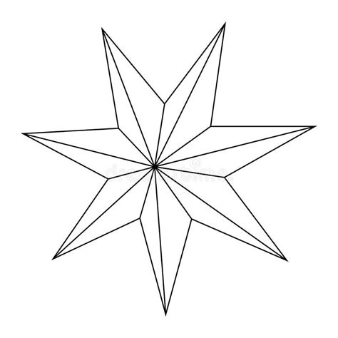 Christmas Star Sketch Vector Illustration Stock Vector - Illustration ...