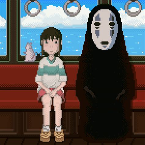 ArtStation - Spirited Away pixel art