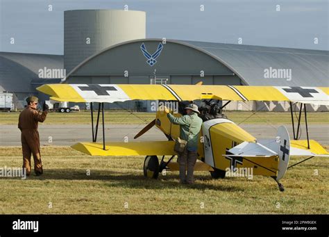 FOKKER D-VII replica airplane named Fat Fokker. Biplane. N2466C. 2022 ...