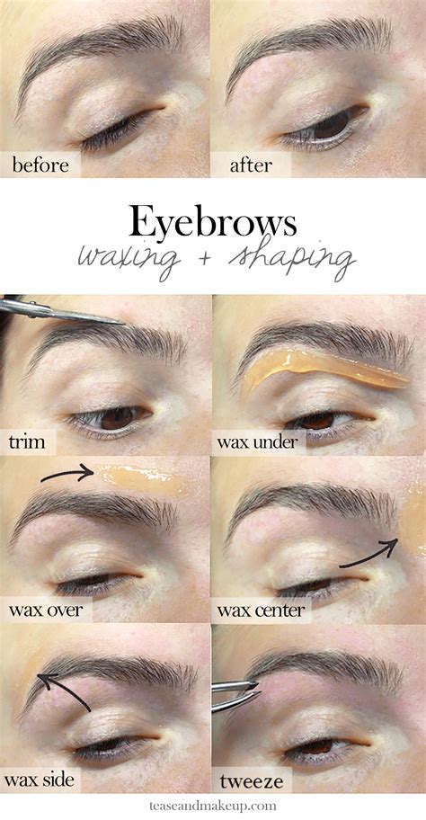 Eyebrow Waxing + Shaping - Tease & Makeup