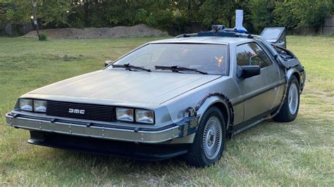 Delorean Time Machine Replica signed by "Doc Brown" Christopher Lloyd ...