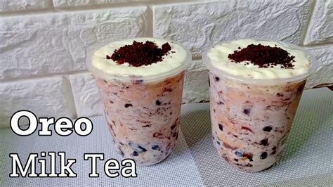 Oreo Milk Tea l How To Make Oreo Milk Tea Recipe l Milk Tea Recipe ...