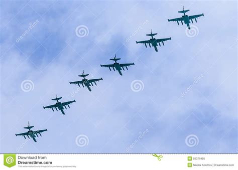 8 Su-25BM Frogfoot Jet Aircrafts with Col Editorial Image - Image of ...