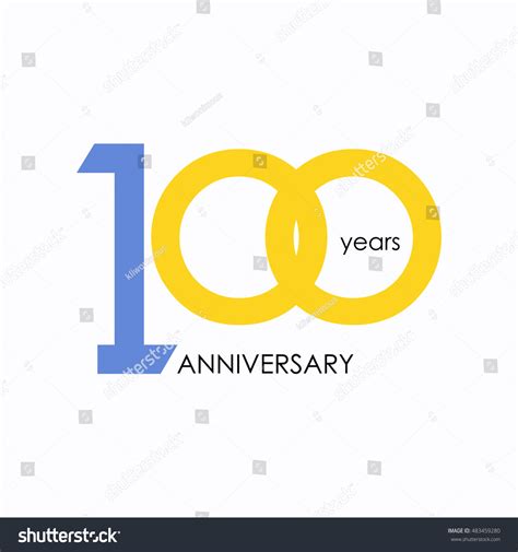 100 Years Anniversary Signs Symbols Which Stock Vector (Royalty Free ...