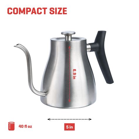 Gooseneck Kettle - Works with Any Heat Source - Uno Casa