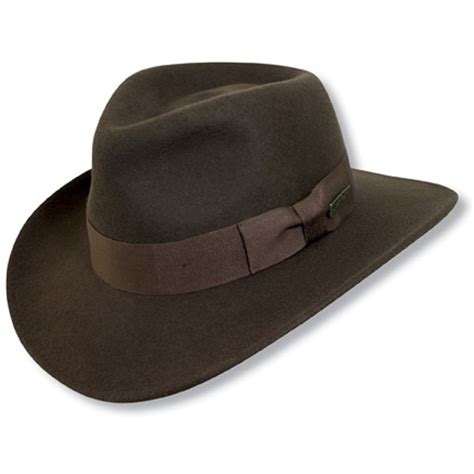 Indiana Jones Hats Crushable Indiana Jones™ - Soft Wool Felt Fedora Hat ...