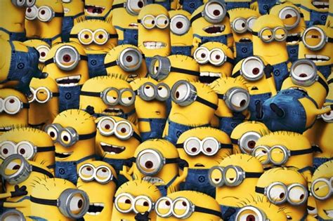 Download Cute Minion Faces Wallpaper | Wallpapers.com