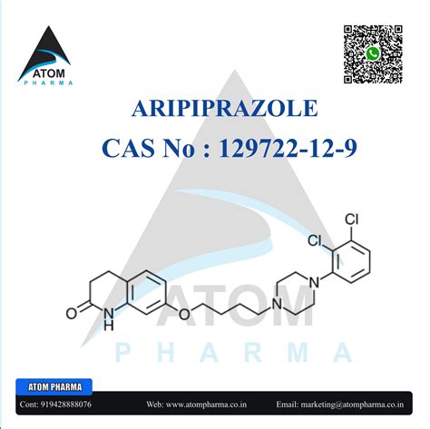 Aripiprazole api Manufacturer and Supplier in India - ATOM PHARMA