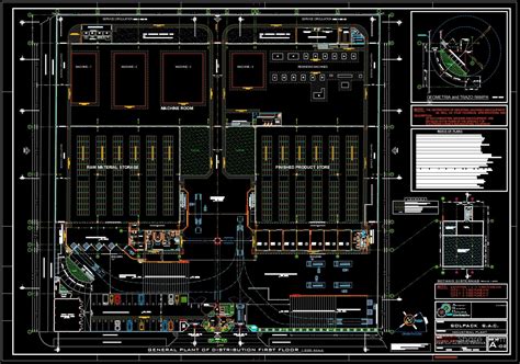 5.Industrial Plant Project Layout Plan and Details CAD