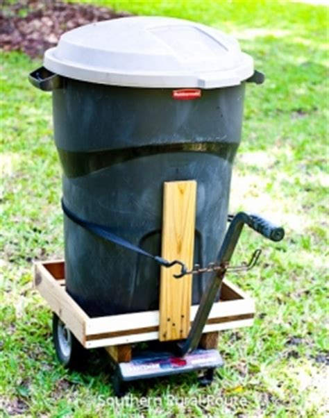 Homemade Garbage Can Cart - HomemadeTools.net