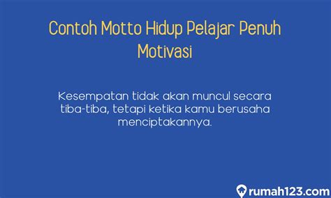 25 Contoh Motto Hidup Pelajar. Bikin Lebih Semangat Belajar!