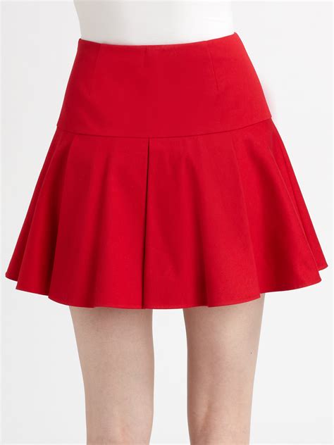 RED Valentino Mini Skirt in Red - Lyst