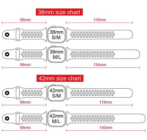 Apple Watch Band Size Chart Printable