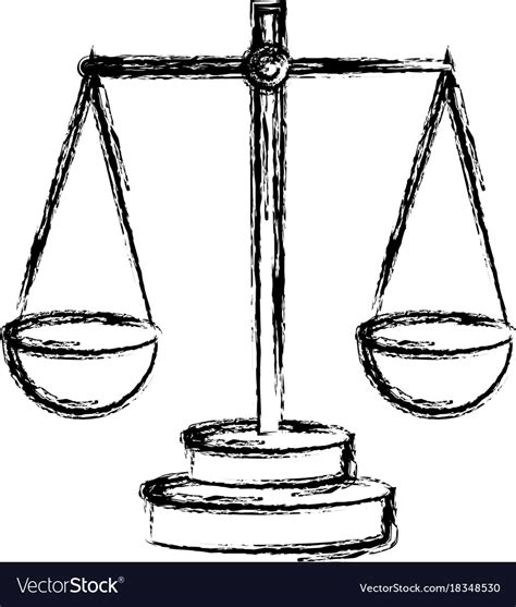 Justice balance symbol Royalty Free Vector Image