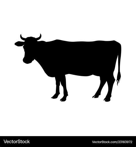 Vector Art Cow Silhouette - All About Cow Photos