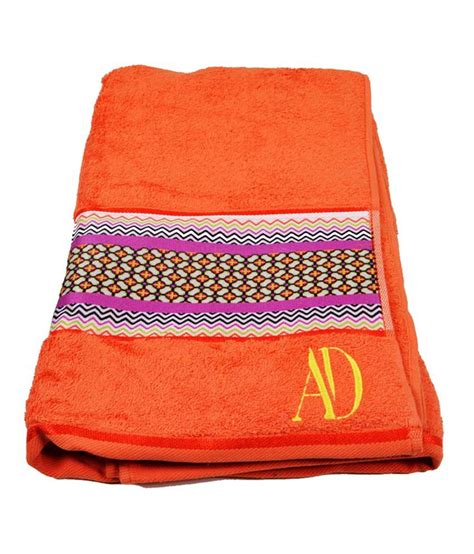 Bombay Dyeing Single Cotton Bath Towel - Orange - Buy Bombay Dyeing ...