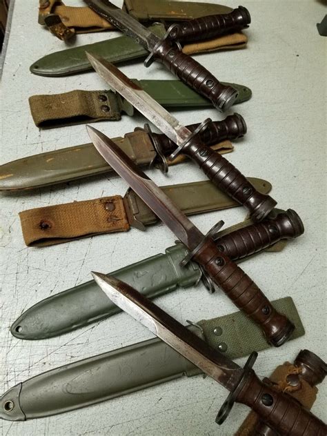 ITALIAN ARMY M1 CARBINE BAYONET WITH SCABBARD SOLD "AS IS". | #4575390194