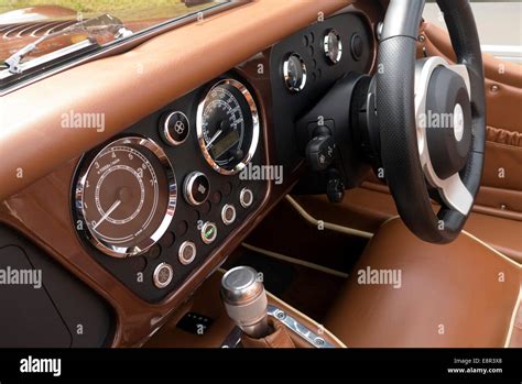 2014 Morgan Plus 8 interior and dashboard Stock Photo - Alamy