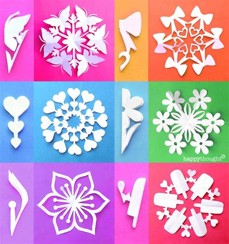 DIY Valentine snowflake templates. Be crafty today • Happythought