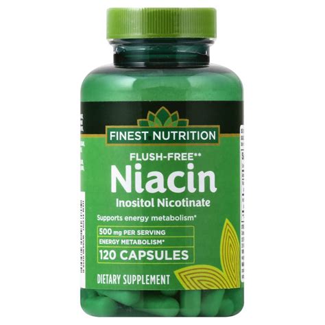 Finest Nutrition Niacin 500 mg Dietary Supplement Capsules | Walgreens