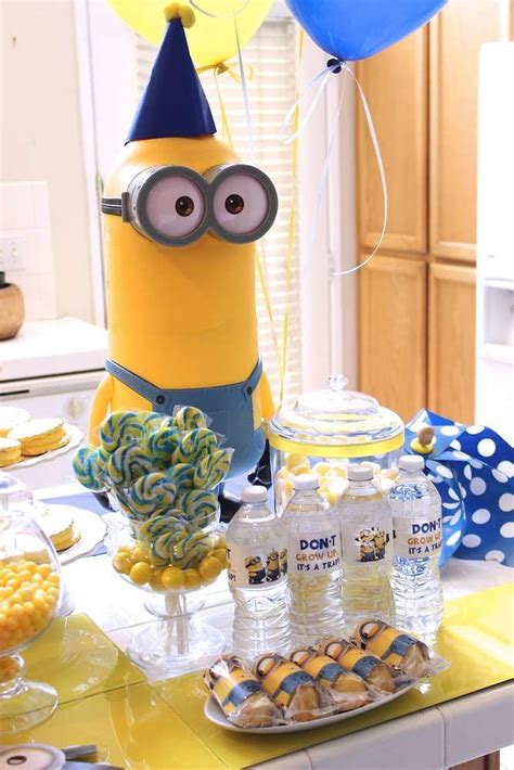 Minions Birthday Party Ideas | Photo 5 of 37 | Minion birthday party ...