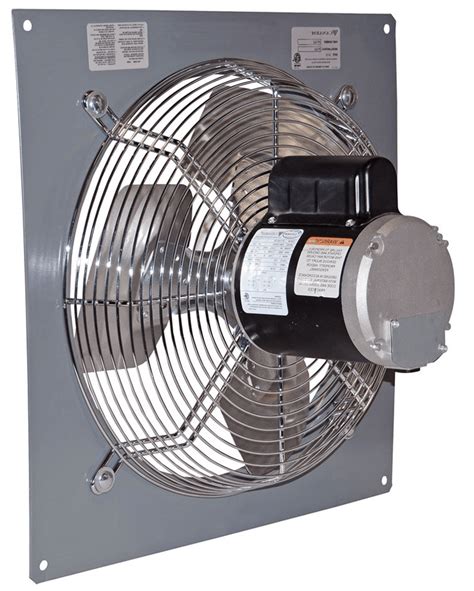 Wall Mount Panel Type Exhaust Fan 24 inch 1 Speed 5520 CFM 3 Phase P24 ...