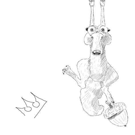 Ice Age Scrat Drawing