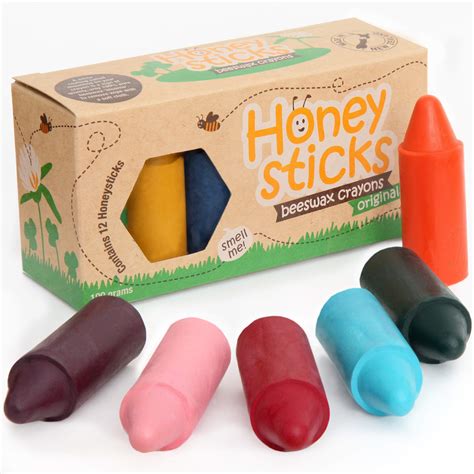 Buy Honeysticks 100% Pure Beeswax Crayons Natural, Safe for Kids and ...