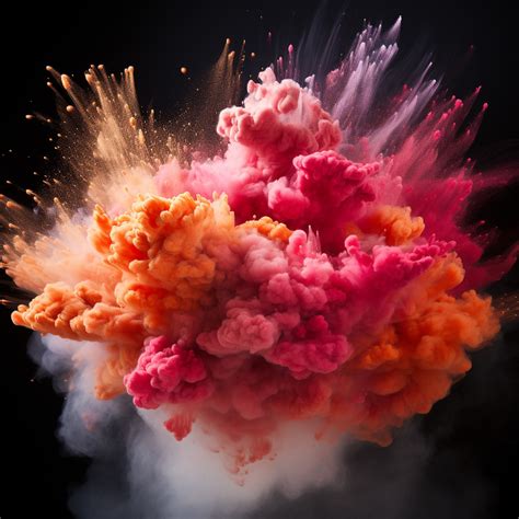 Vibrant Color Powder Explosion Captured in High-Speed Photography ...